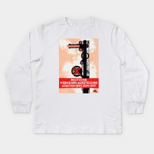 1925 German Transportation Exposition Kids Long Sleeve T-Shirt